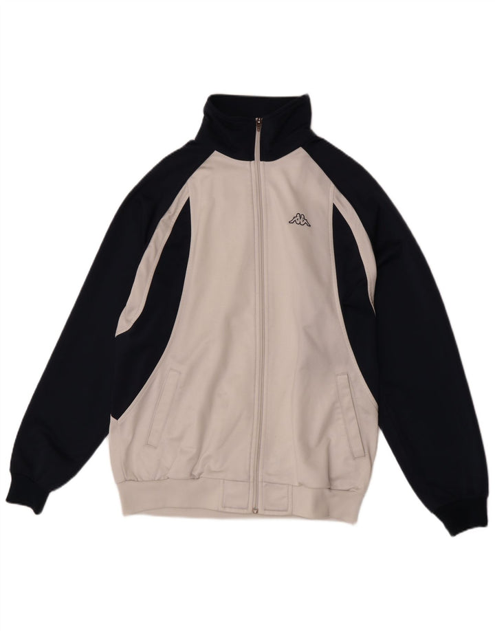 Kappa Træningsdragt til mænd Topjakke Medium White Colourblock Polyester