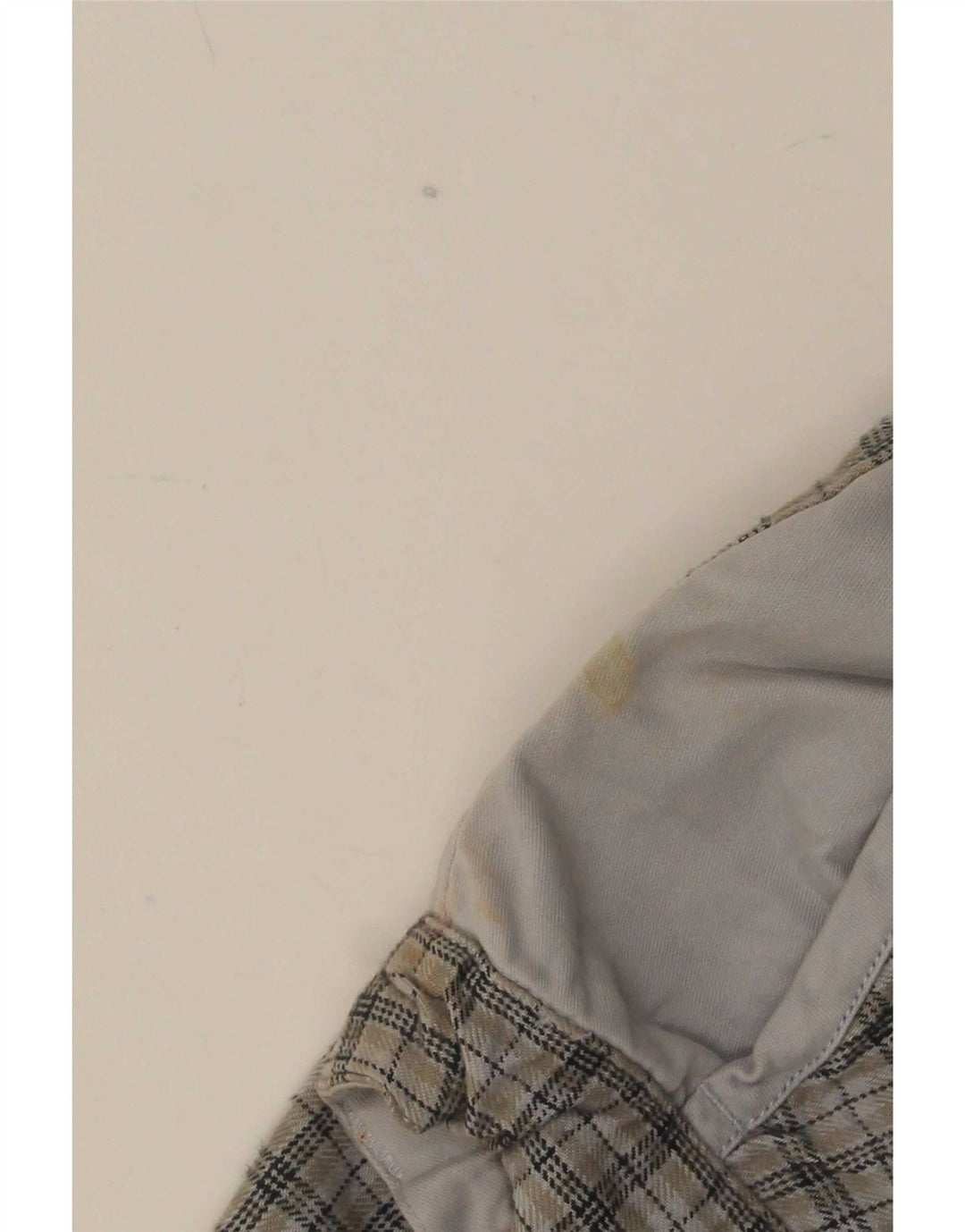 Tænk Pink Herre Lige Chino Bukser Large W36 L32 Grå ternet