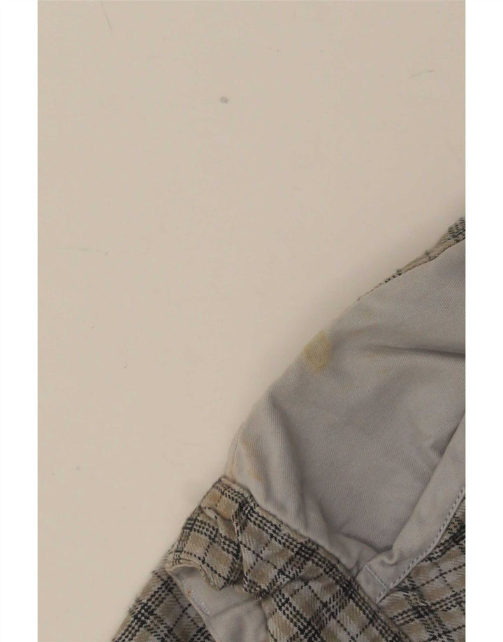 Tænk Pink Herre Lige Chino Bukser Large W36 L32 Grå ternet