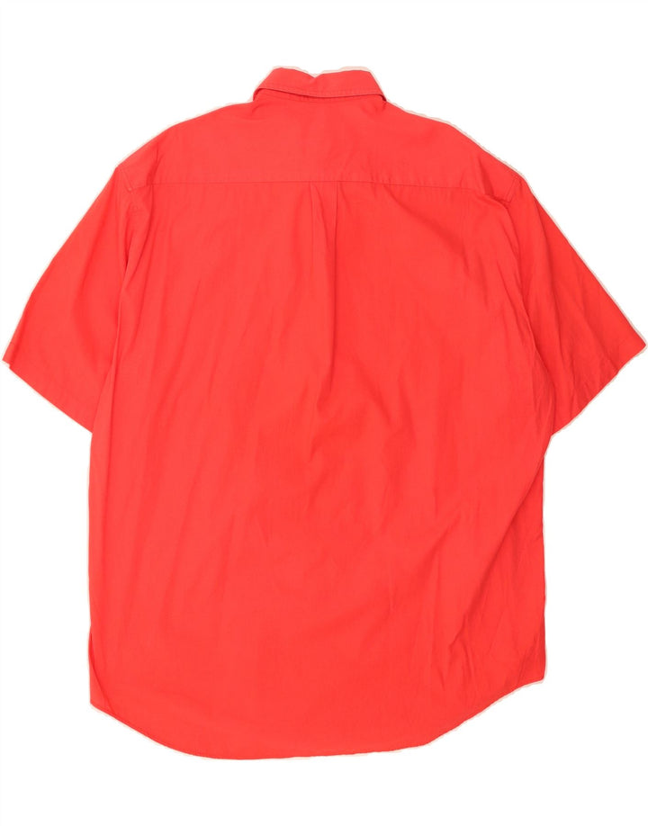 WEST COAST Mens Short Sleeve Shirt XL Red Cotton Vintage West Coast and Second-Hand West Coast from Messina Hembry 