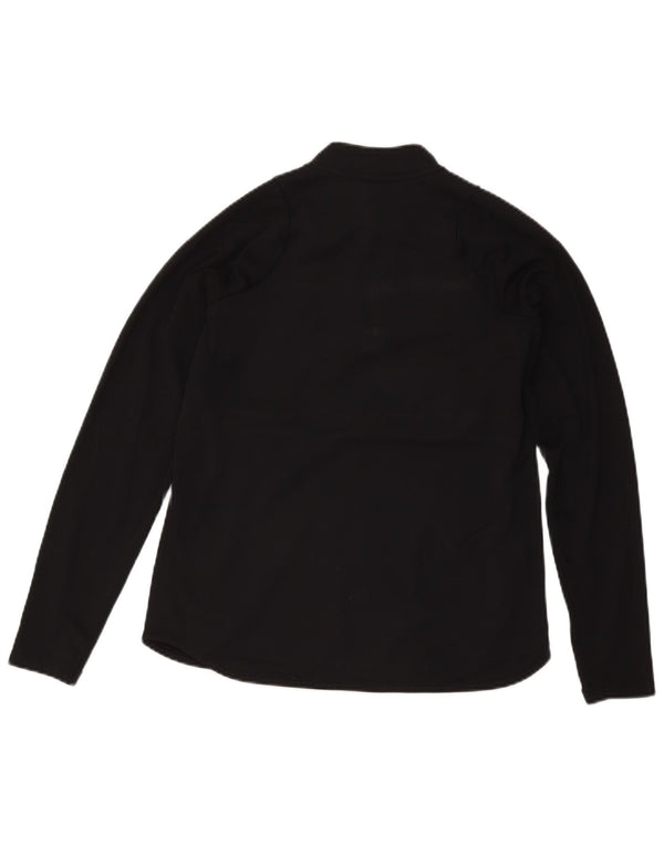 Nike Herre Dri Fit Pullover med lynlås-hals Træningsdragt Top Medium Sort Colourblock