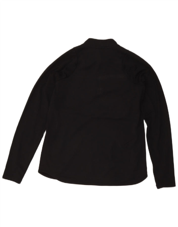 Nike Herre Dri Fit Pullover med lynlås-hals Træningsdragt Top Medium Sort Colourblock