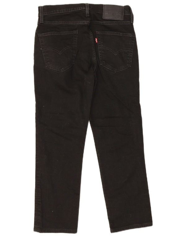 LEVI'S Mens Cropped Straight Jeans W30 L24 Sort