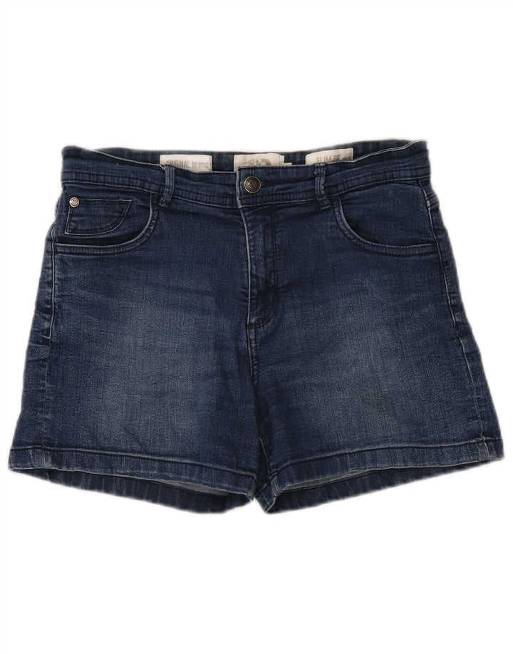 DACK'S Dame Slim Fit Denim Shorts IT 44 Medium W30 Blå Bomuld