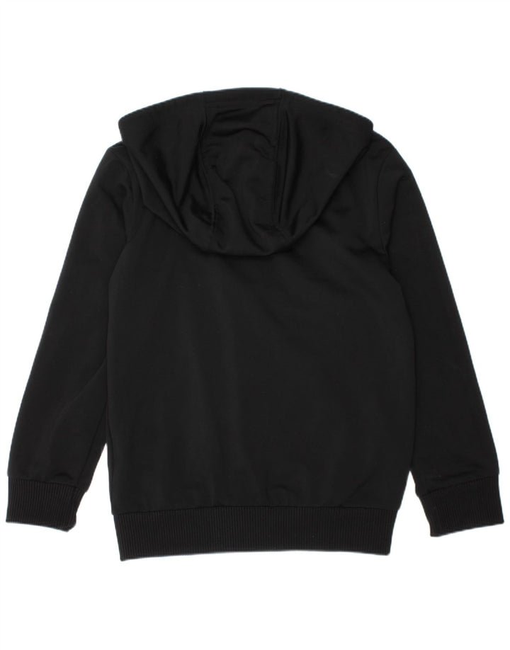 Adidas drenge hættetrøje med lynlås 6-7 år sort polyester