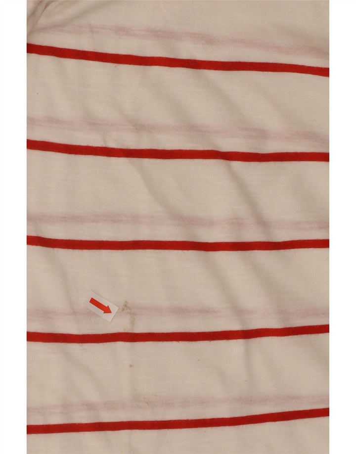 CARRERA Herre T-Shirt Top Stor hvid stribet bomuld