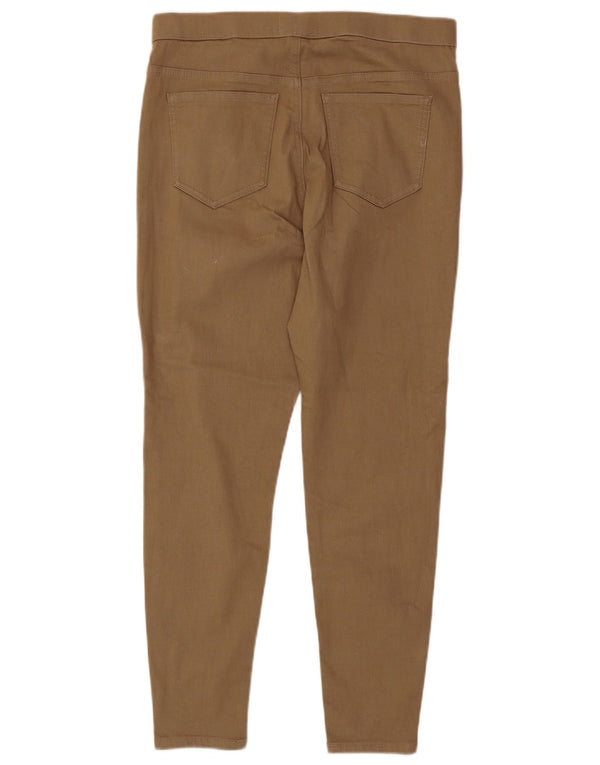 Marks & Spencer Womens Jegging Jeans UK 14 Large W32 L28 Beige Cotton