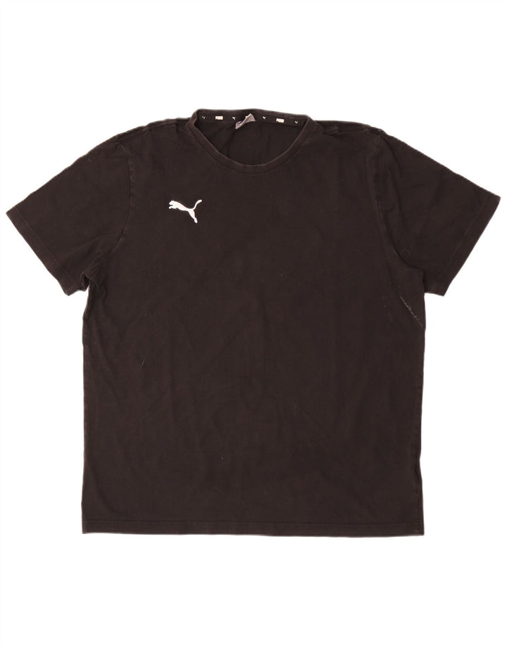 Puma Herre T-Shirt Top XL Sort Bomuld