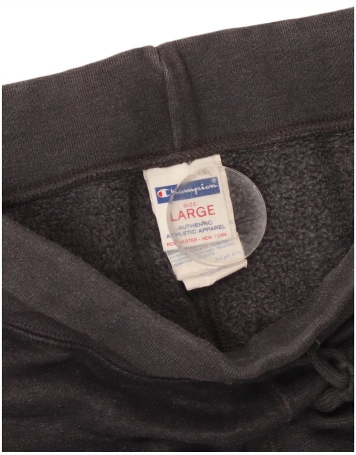 Champion Womens Crop træningsdragt Bukser UK 16 Large Grey Cotton