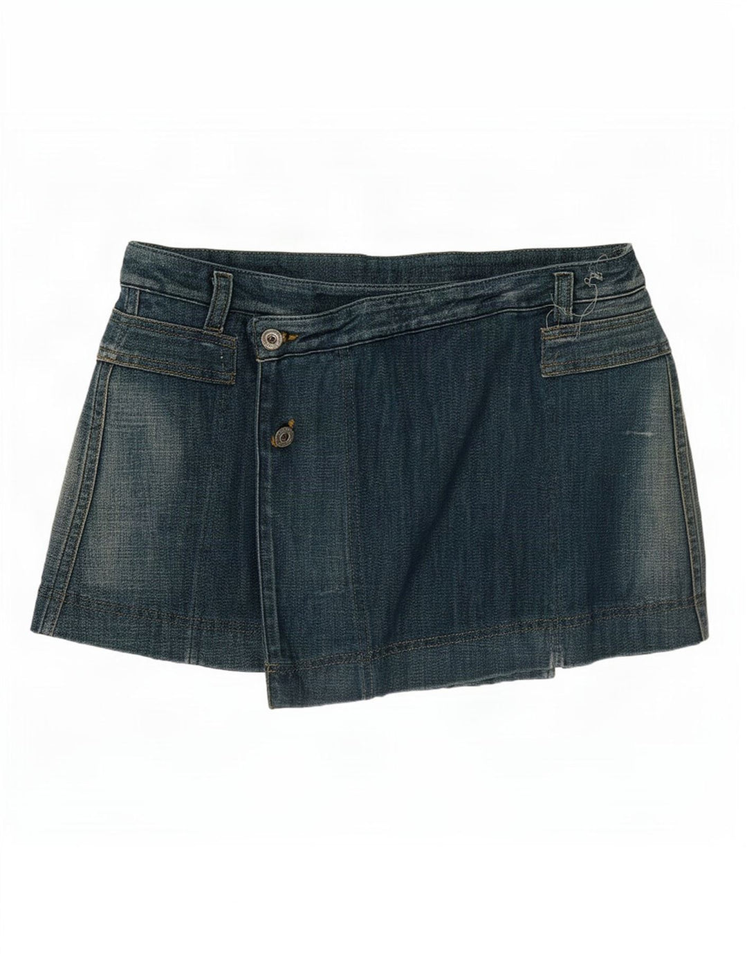 Diesel Dame Mini Denim Nederdel W29 Medium Blue Bomuld