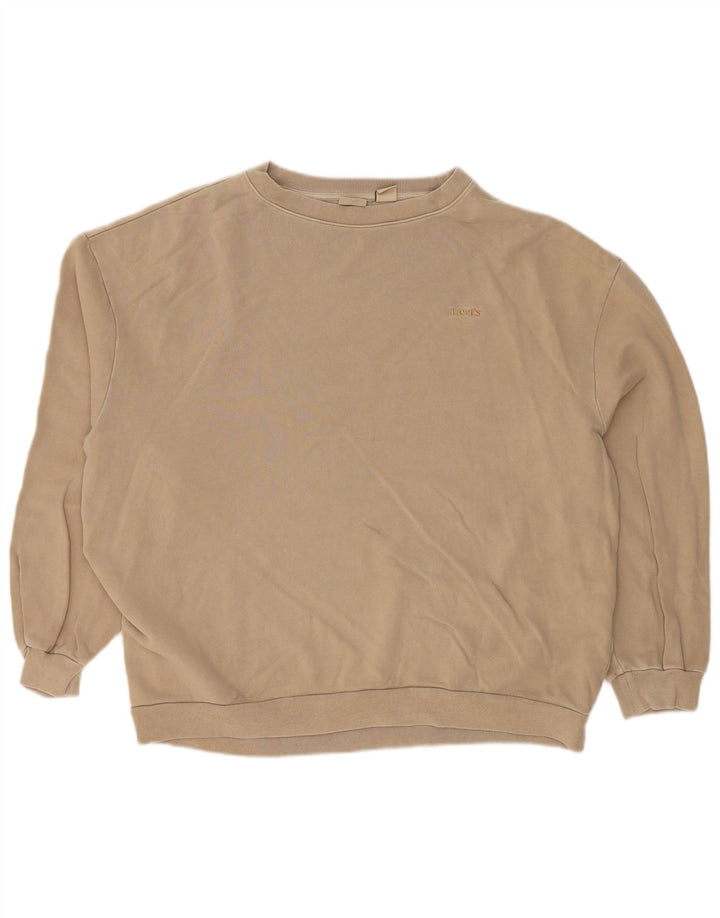 LEVI'S Sweatshirt til mænd Stor Beige Bomuld