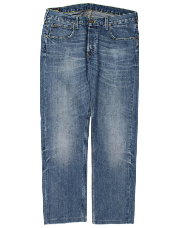Lee Mens Blake Straight Jeans W34 L30 Blue Cotton