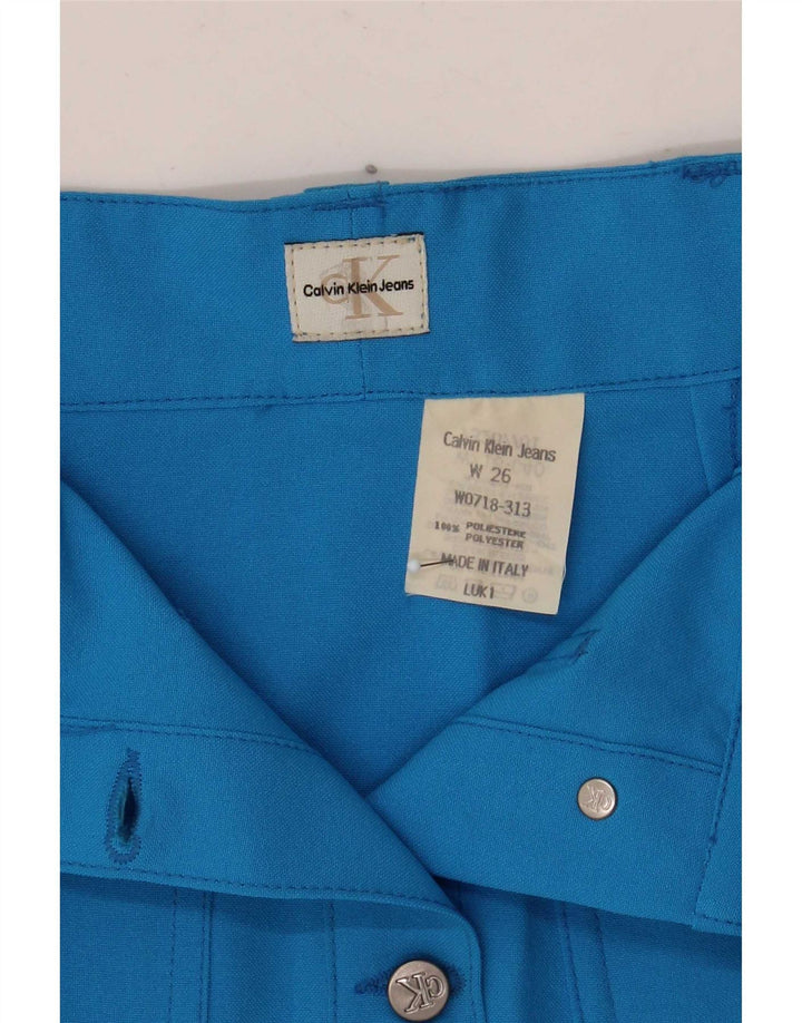 Calvin Klein Mini-nederdel til kvinder W26 Lille blå polyester