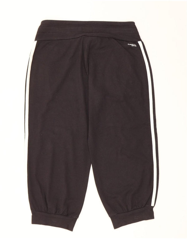 Adidas Dame Capri Træningsdragt Bukser Joggers UK 4/6 XS Sort