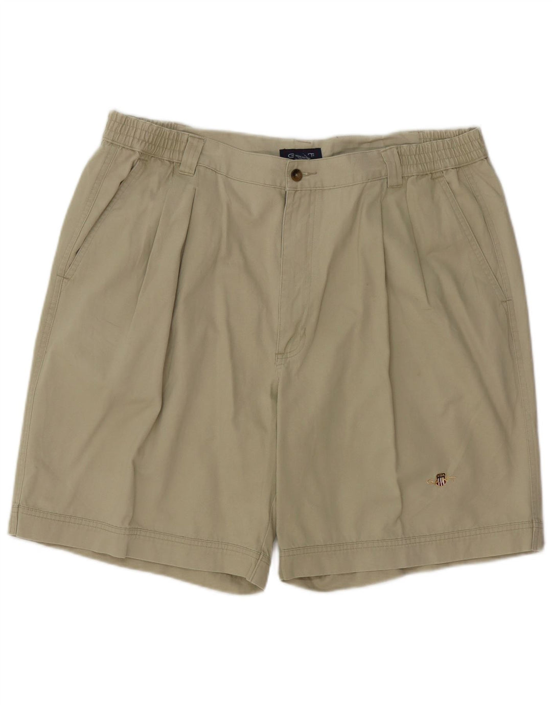 GANT Herre-Pegged Chino Shorts W38 XL Khaki Bomuld