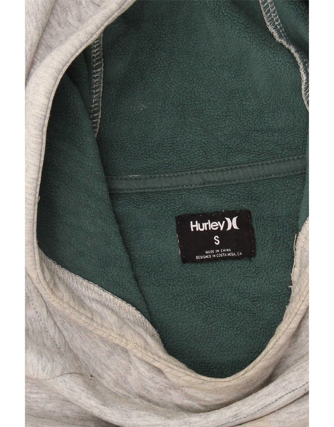 Hurley Womens Oversized Hoodie Jumper UK 10 Small Gråstribet
