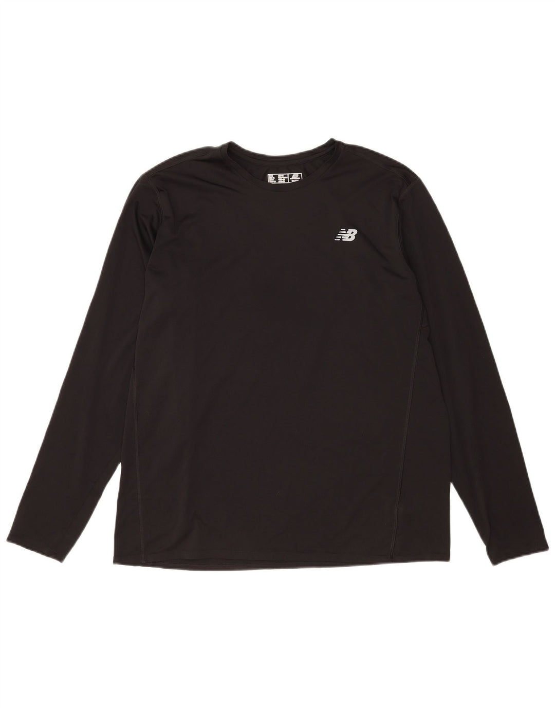 New Balance Herre Top Langærmet XL Sort Polyester