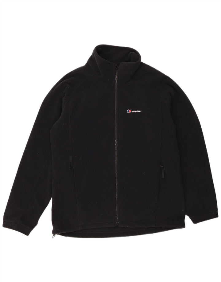Berghaus Herre Liner Fleece Jakke UK 40 Stor Sort Polyester