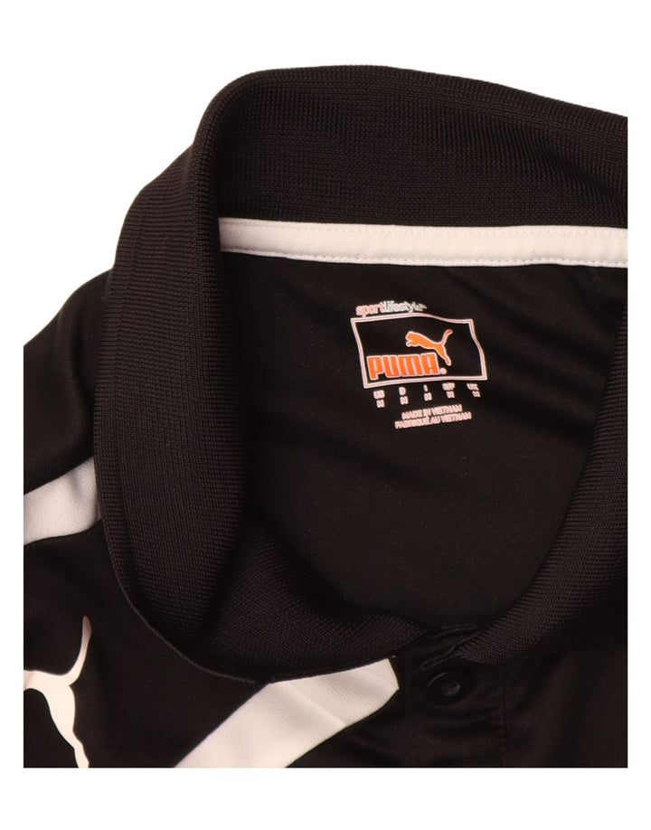 Puma Herre grafisk poloshirt Medium Sort Colourblock