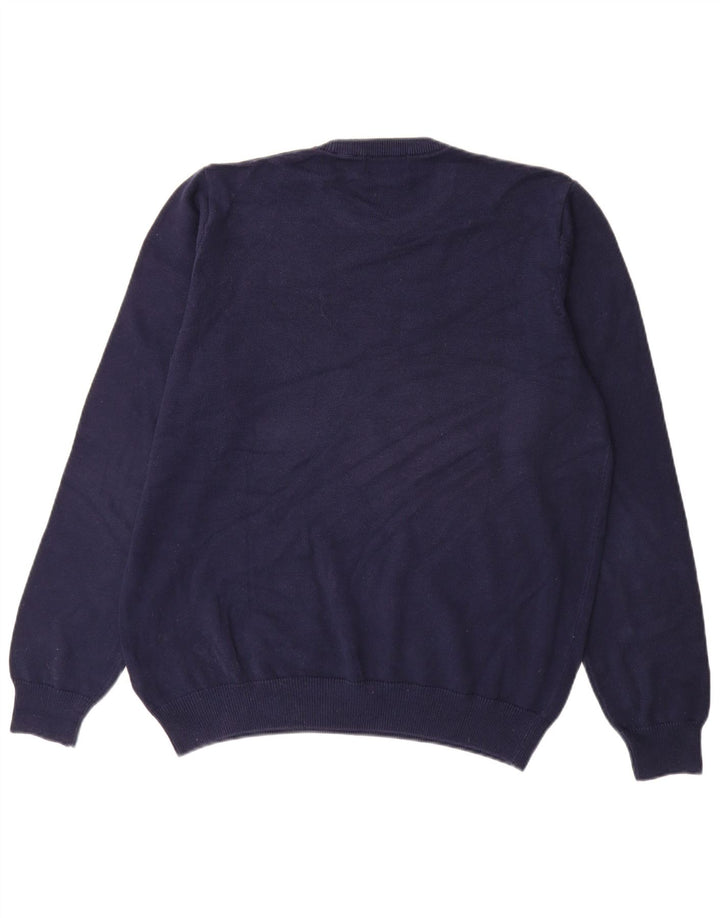 Marks & Spencer Herre sweater med rund hals, stor marineblå bomuld
