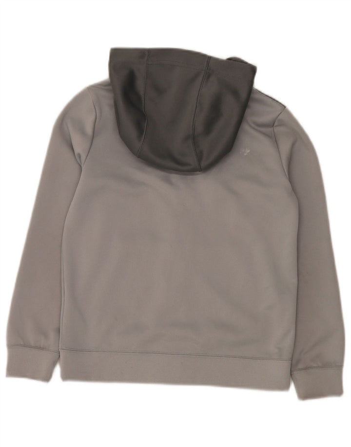 Nike hættetrøje med lynlås til drenge 10-11 år Medium Grey Colourblock Polyester
