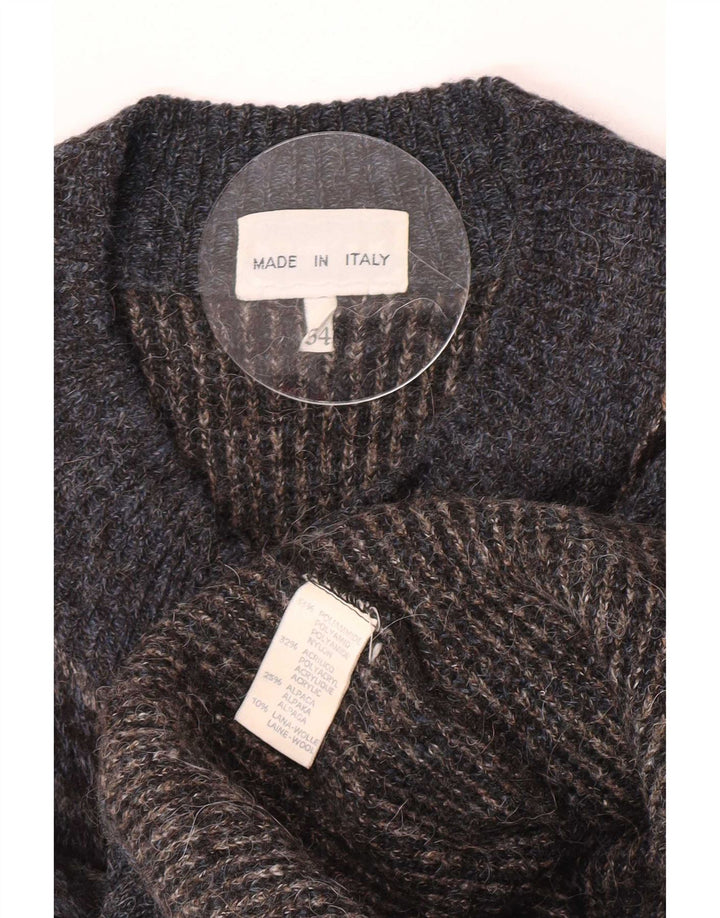 Ranger Herre Cardigan Sweater IT 54 XL Grå Geometrisk Polyamid