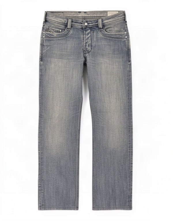 Diesel Herre Timmen Straight Jeans W31 L30 Blå Bomuld