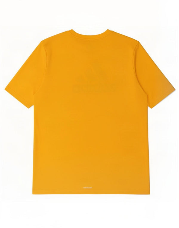 Adidas drenge grafisk t-shirt top 15-16 år gul polyester