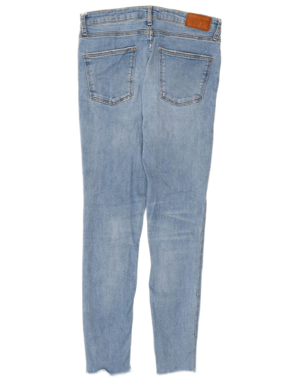 Zara Dame Distressed Skinny Jeans EU 38 Small W28 L26 Blue Cotton