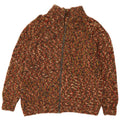 Vintage herre cardigan sweater Medium Flerfarvet Flecked