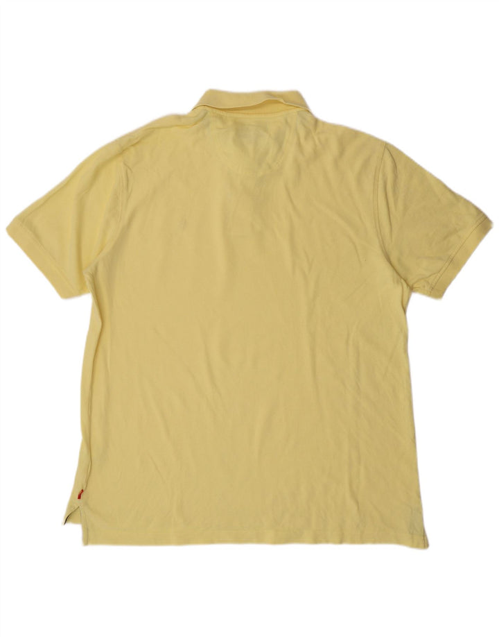 Izod Polo Shirt til mænd Stor gul bomuld