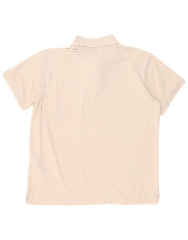 Helly Hansen Mens Polo Shirt XL Off White Polyester