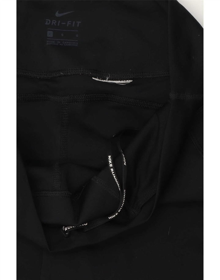 Nike Womens Crop Leggings UK 14 Large Black