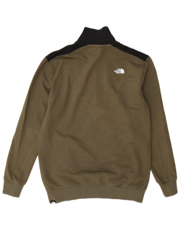 The North Face Dame Oversized Sweatshirt Jumper UK 10 Small Khaki