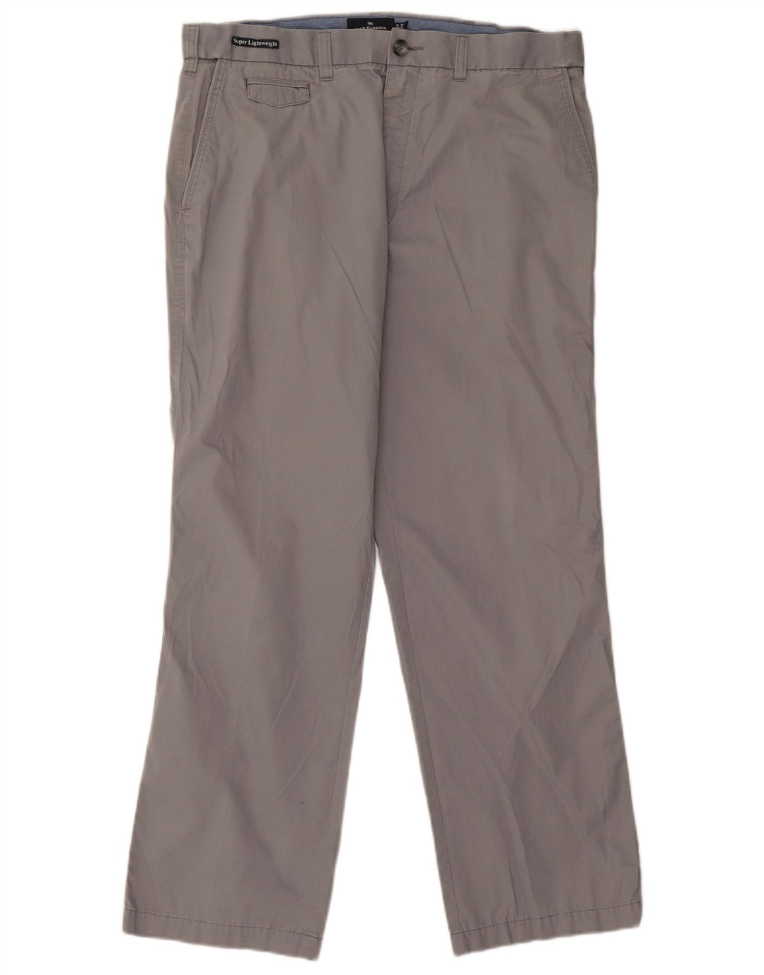 Marks & Spencer Herre Blue Harbor Lige Chinobukser W36 L29 Grå