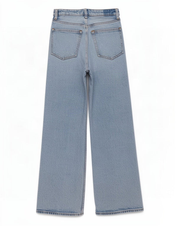 Abercrombie & Fitch Womens High Rise Wide Leg Jeans US 4 Small W27 L27 Blue