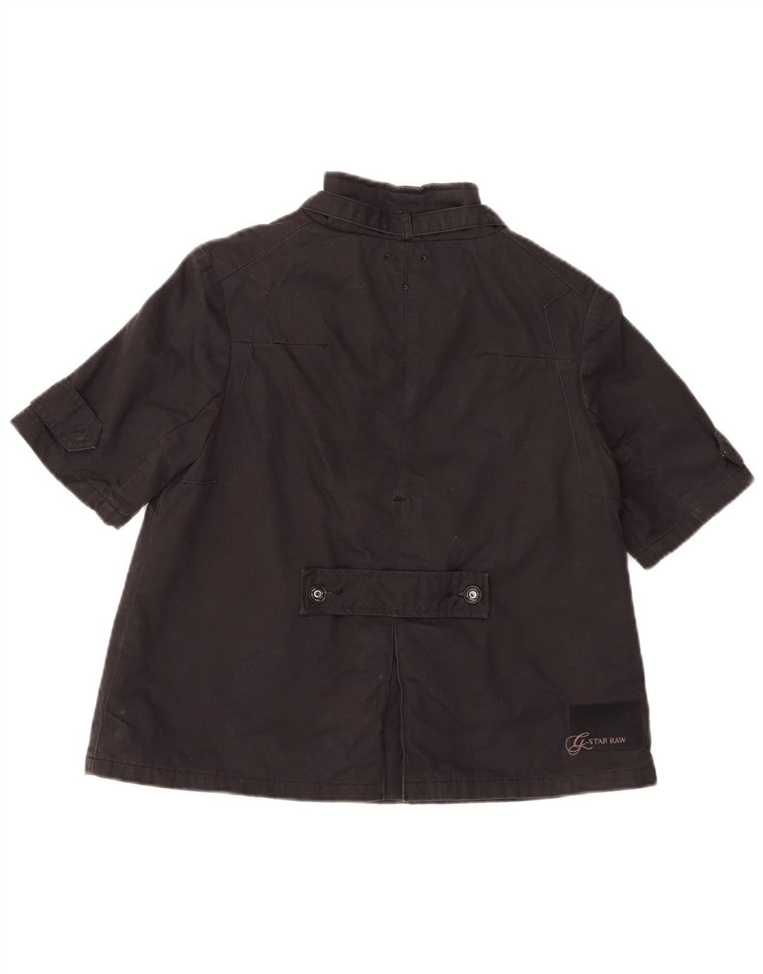 G-Star Kvinder Kortærmet Bomber Jacket UK 10 Small Black Bomuld
