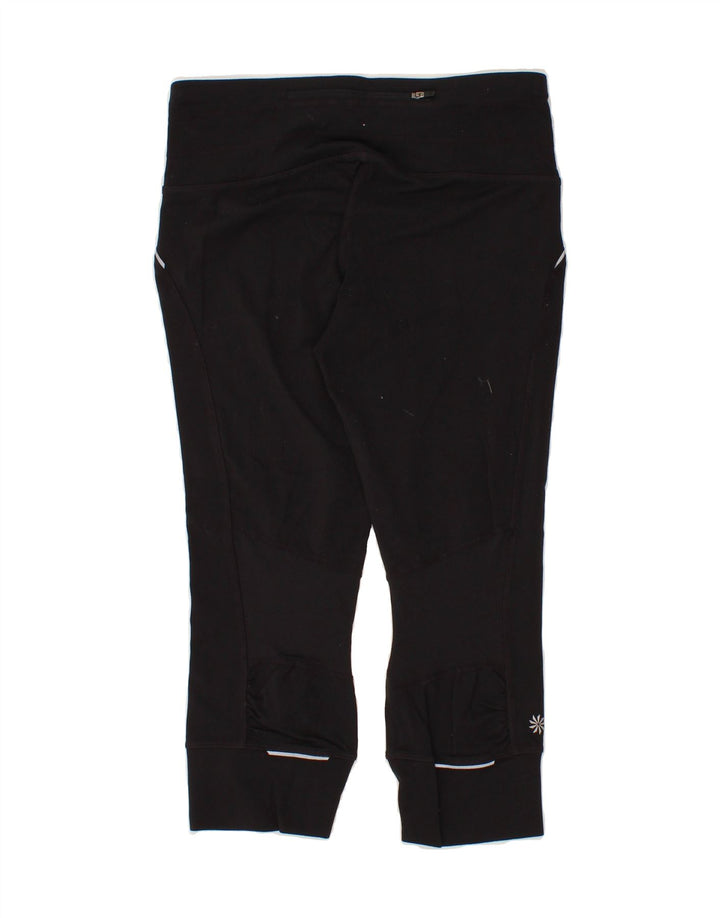 ATHLETA Womens Capri Leggings UK 8 Small Black Nylon Vintage Athleta and Second-Hand Athleta from Messina Hembry 