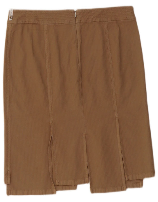 TRUSSARDI lige nederdel til kvinder IT 42 Medium W28 Beige Bomuld