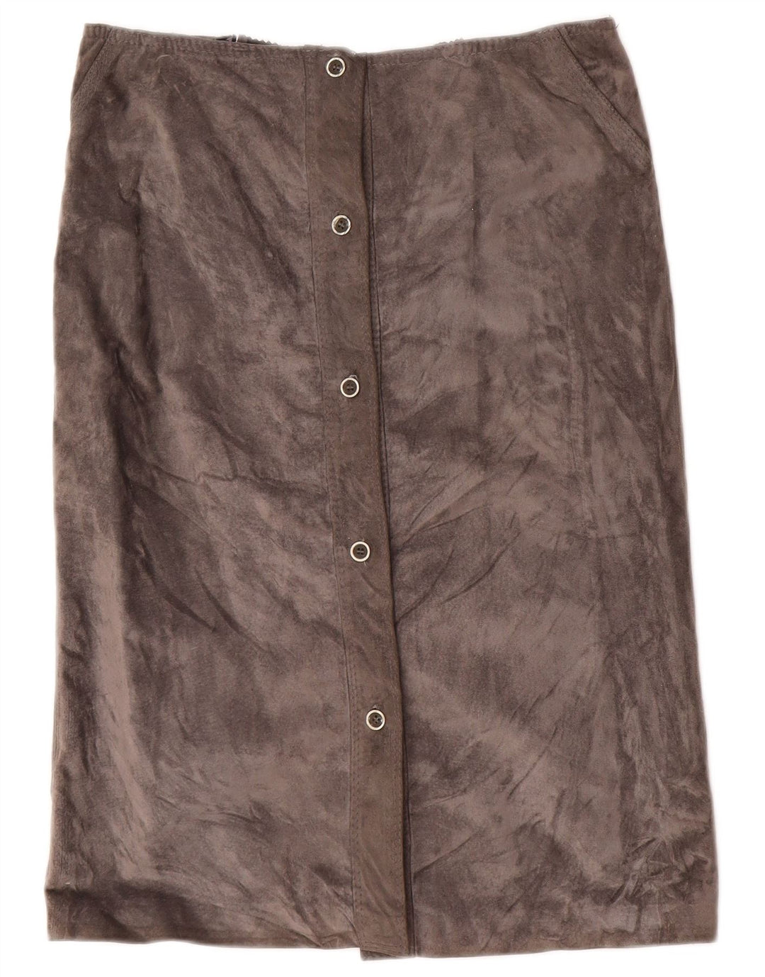 Vintage dame ruskind lige nederdel IT 46 Large W30 Grå
