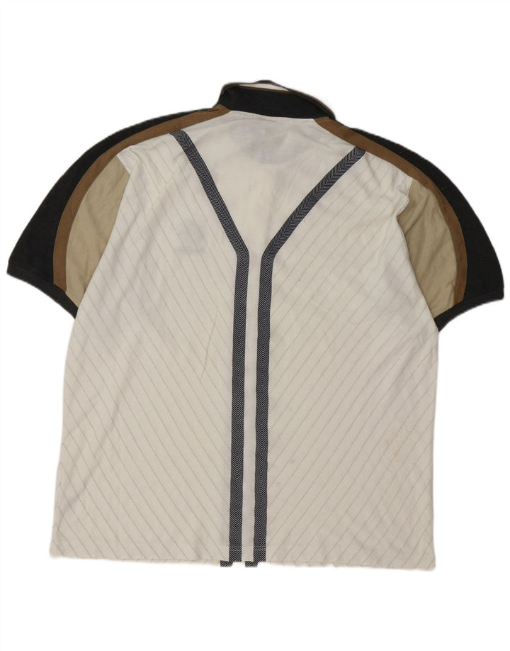 LOTTO Poloskjorte til mænd XL Hvid Colourblock Polyester
