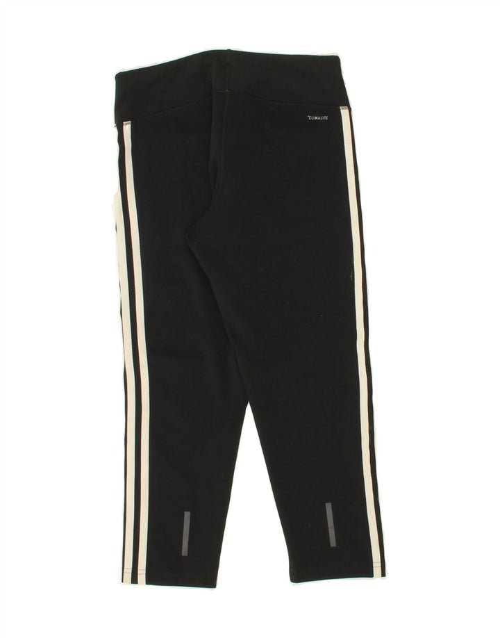ADIDAS Womens Climalite Leggings UK 8/10 Small  Black Polyester Vintage Adidas and Second-Hand Adidas from Messina Hembry 