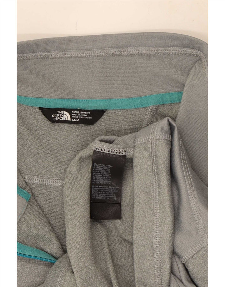 The North Face Herre Zip Neck Pullover Træningsdragt Top Medium Grey Flecked