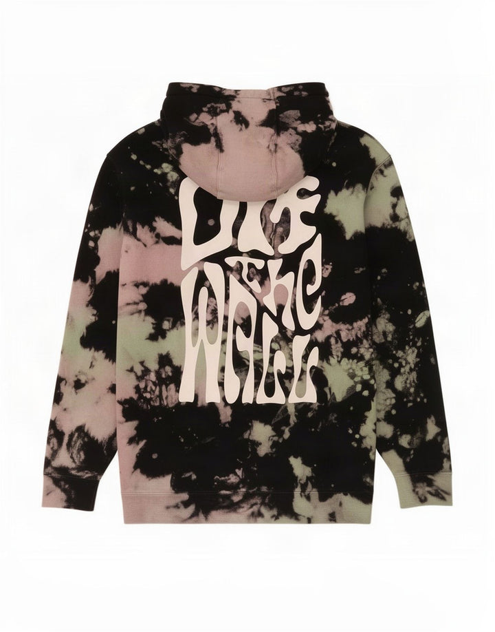 Vans Herre grafisk hættetrøje Jumper Medium Flerfarvet Tie Dye Bomuld