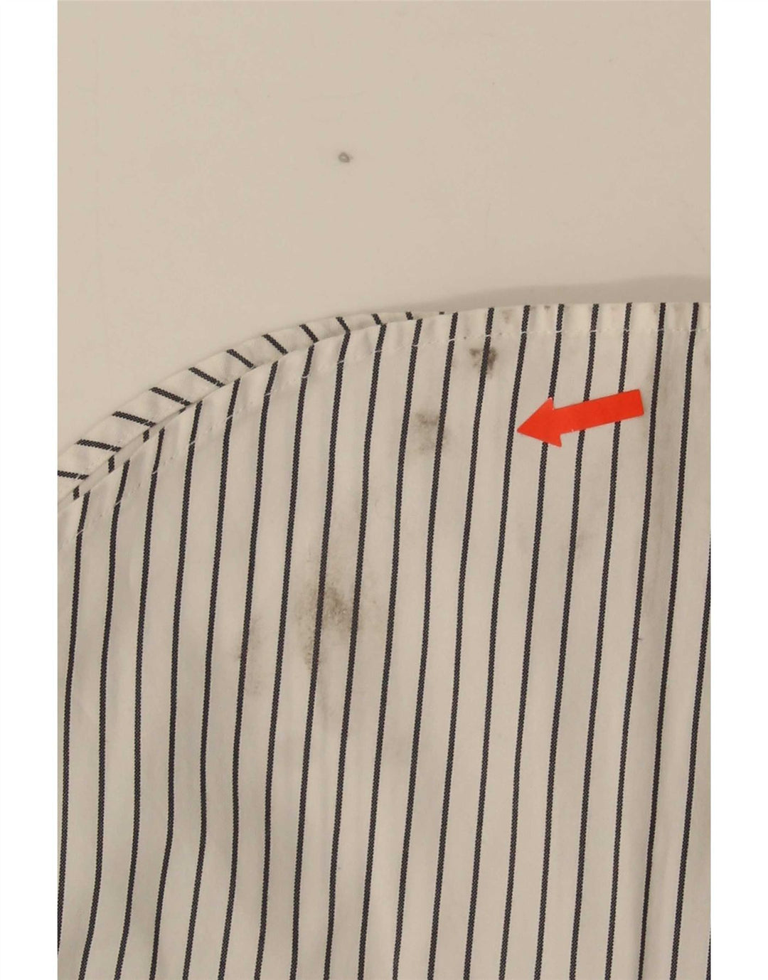 Ralph Lauren Dameskjorte US 6 Medium hvid stribet bomuld