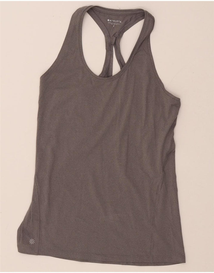 ATHLETA Damevest Top UK 8 Lille Grå Polyester