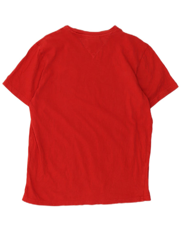Tommy Hilfiger Herre Grafisk T-Shirt Top Lille Rød