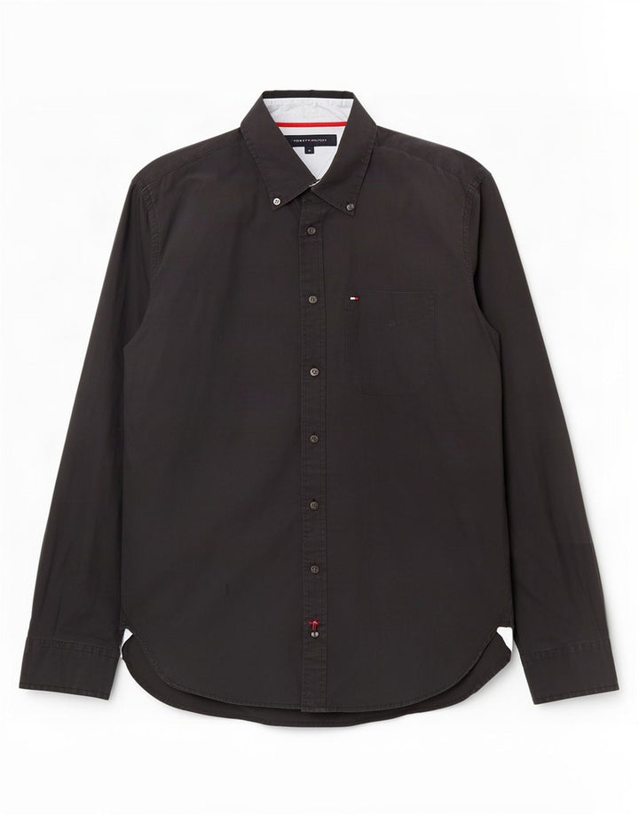 Tommy Hilfiger Herreskjorte Medium Sort Bomuld