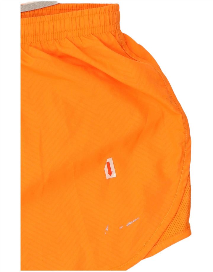 Nike Dame Dri Fit sportsshorts UK 18 XL Orange Polyester
