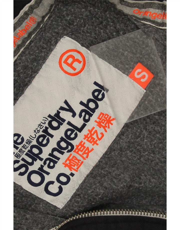 Superdry Hættetrøje med lynlås til mænd, lille marineblå bomuld